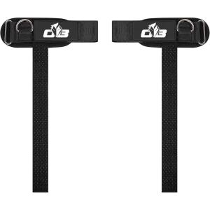 Ekkovision Weight Lifting Straps With Cuffed D Ring, Wrist Support for Men, Heavy Duty Thick Comfortable Lifting Straps, Secure Fit, Enhanced Grip, Straps for Weightlifting & Gym Training, Black(OB)