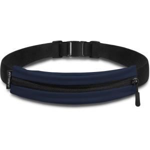 Fitgriff® Running Belt V2 for Men & Women – Secure Jogging Pouch for Phone, Keys & Essentials – For All Cell Phones (Purple)(Dark Blue)
