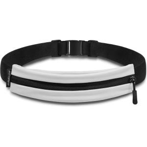 Fitgriff® Running Belt V2 for Men & Women – Secure Jogging Pouch for Phone, Keys & Essentials – For All Cell Phones (Purple)(White)