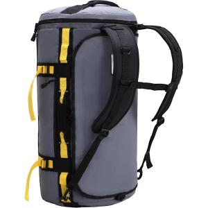 MIER Large Duffel Backpack Sports Gym Bag with Shoe Compartment, Heavy Duty and Water Resistant, Black, 60L(Gray)