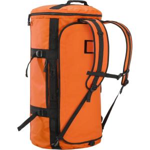 MIER Large Duffel Backpack Sports Gym Bag with Shoe Compartment, Heavy Duty and Water Resistant, Black, 60L(Orange)