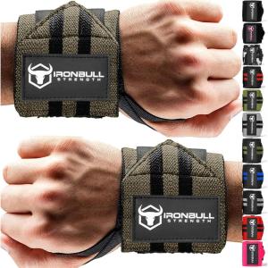Wrist Wraps for Weightlifting (USPA & IPL Approved) – 18” Premium Quality Wrist Straps for Weightlifting – Weight Lifting Wrist Wraps with Thumb Loop – Best Gym Wrist Wraps for Lifting Weights, Curls & Dips – Lifting Wrist Wraps for Bench, Powerlifting & Weight Training – Weightlifter’s Wrist Straps Lifting for Men and Women(Green)
