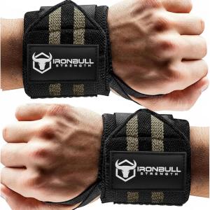 Wrist Wraps for Weightlifting (USPA & IPL Approved) – 18” Premium Quality Wrist Straps for Weightlifting – Weight Lifting Wrist Wraps with Thumb Loop – Best Gym Wrist Wraps for Lifting Weights, Curls & Dips – Lifting Wrist Wraps for Bench, Powerlifting & Weight Training – Weightlifter’s Wrist Straps Lifting for Men and Women(Black/Green V2)