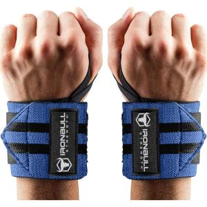 Wrist Wraps for Weightlifting (USPA & IPL Approved) – 18” Premium Quality Wrist Straps for Weightlifting – Weight Lifting Wrist Wraps with Thumb Loop – Best Gym Wrist Wraps for Lifting Weights, Curls & Dips – Lifting Wrist Wraps for Bench, Powerlifting & Weight Training – Weightlifter’s Wrist Straps Lifting for Men and Women(Blue)