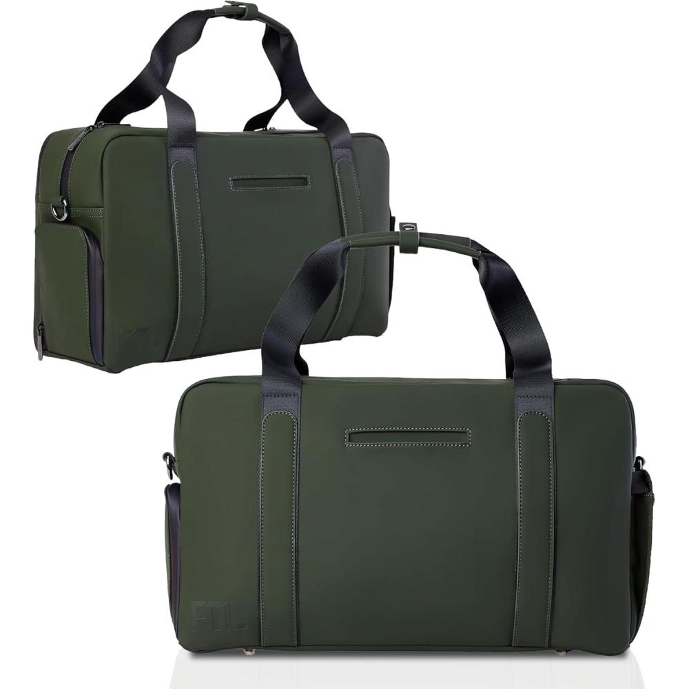 imageThe FTL Pro Mens Travel Bag  30L Premium Work to Gym Weekender Duffel with Garment Bag Shoe Space ampamp 18quot Laptop Sleeve  Business Carry On Hybrid Fits Under Airplane Seat  Abbot GreenAbbot Green