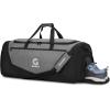 Gonex Gym Duffel Bag with Shoe Compartment Wet Pocket, Large Capacity Sports Duffle Bag for Men Women, Workout & Travel Bag with Multiple Pockets, Black/Gray, Large (100L)(Black/Gray)