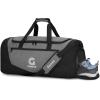 Gonex Gym Duffel Bag with Shoe Compartment Wet Pocket, Large Capacity Sports Duffle Bag for Men Women, Workout & Travel Bag with Multiple Pockets, Black/Gray, Large (100L)(Black/Gray)