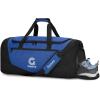 Gonex Gym Duffel Bag with Shoe Compartment Wet Pocket, Large Capacity Sports Duffle Bag for Men Women, Workout & Travel Bag with Multiple Pockets, Black/Gray, Large (100L)(Black/Blue)