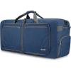 Gonex 40L 60L 80L 100L 150L Large Foldable Travel Duffle Bag with Shoes Compartment, Packable Lightweight Water Repellent Duffel Bag for Camping Gym Weekender Bag(Dark Blue)