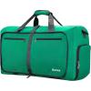 Gonex 40L 60L 80L 100L 150L Large Foldable Travel Duffle Bag with Shoes Compartment, Packable Lightweight Water Repellent Duffel Bag for Camping Gym Weekender Bag(Mint Green)