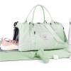 Gym Bag Womens,Travel Duffel Carry on Bag Sport Tote Bag Weekend Overnight Bag(A13-Mint Green)