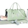 Gym Bag Womens,Travel Duffel Carry on Bag Sport Tote Bag Weekend Overnight Bag(A15-Grass Green)