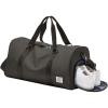 Gym Bag Womens,Travel Duffel Carry on Bag Sport Tote Bag Weekend Overnight Bag(D10-Coffee Brown)