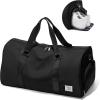 Gym Bag Womens,Travel Duffel Carry on Bag Sport Tote Bag Weekend Overnight Bag(D1-Black)