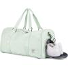 Gym Bag Womens,Travel Duffel Carry on Bag Sport Tote Bag Weekend Overnight Bag(D5-Mint Green)