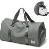 Gym Bag Womens,Travel Duffel Carry on Bag Sport Tote Bag Weekend Overnight Bag(D6-Dark Green)