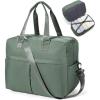 Gym Bag Womens,Travel Duffel Carry on Bag Sport Tote Bag Weekend Overnight Bag(F22-Dark Green)