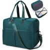 Gym Bag Womens,Travel Duffel Carry on Bag Sport Tote Bag Weekend Overnight Bag(F23-Peacock Blue)