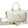 Gym Bag Womens,Travel Duffel Carry on Bag Sport Tote Bag Weekend Overnight Bag(G4-Cream White)
