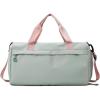 Sports and Travel Bag Fashion Fitness Bag Gym Bag Sport Bag Training Bag Business Trip Bag Large Capacity Overnight Bag(green with powder)