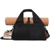 Yoga Bags for Women with Yoga Mat Bags Carrier Carryall Polyester Tote Bag for Pilates Shoulder for Travel Office Beach Workout(Black)