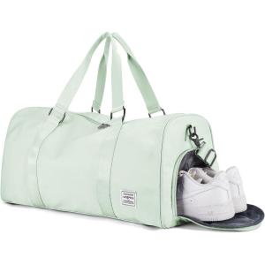 Gym Bag Womens,Travel Duffel Carry on Bag Sport Tote Bag Weekend Overnight Bag(D5-Mint Green)