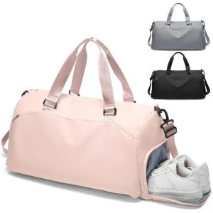 Gym Bag Womens,Travel Duffel Carry on Bag Sport Tote Bag Weekend Overnight Bag(E11-Pink)