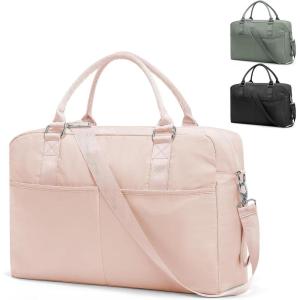 Gym Bag Womens,Travel Duffel Carry on Bag Sport Tote Bag Weekend Overnight Bag(M2-Pink)
