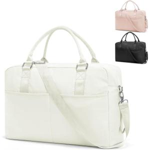 Gym Bag Womens,Travel Duffel Carry on Bag Sport Tote Bag Weekend Overnight Bag(M4-Beige)