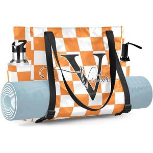 RunningBear Custom Yoga Mat Bag for Women Personalized Adjustable Gym Tote with Pockets