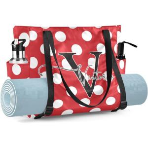 RunningBear Custom Yoga Mat Bag for Women Personalized Adjustable Yoga Mat Carry Bag with Pockets