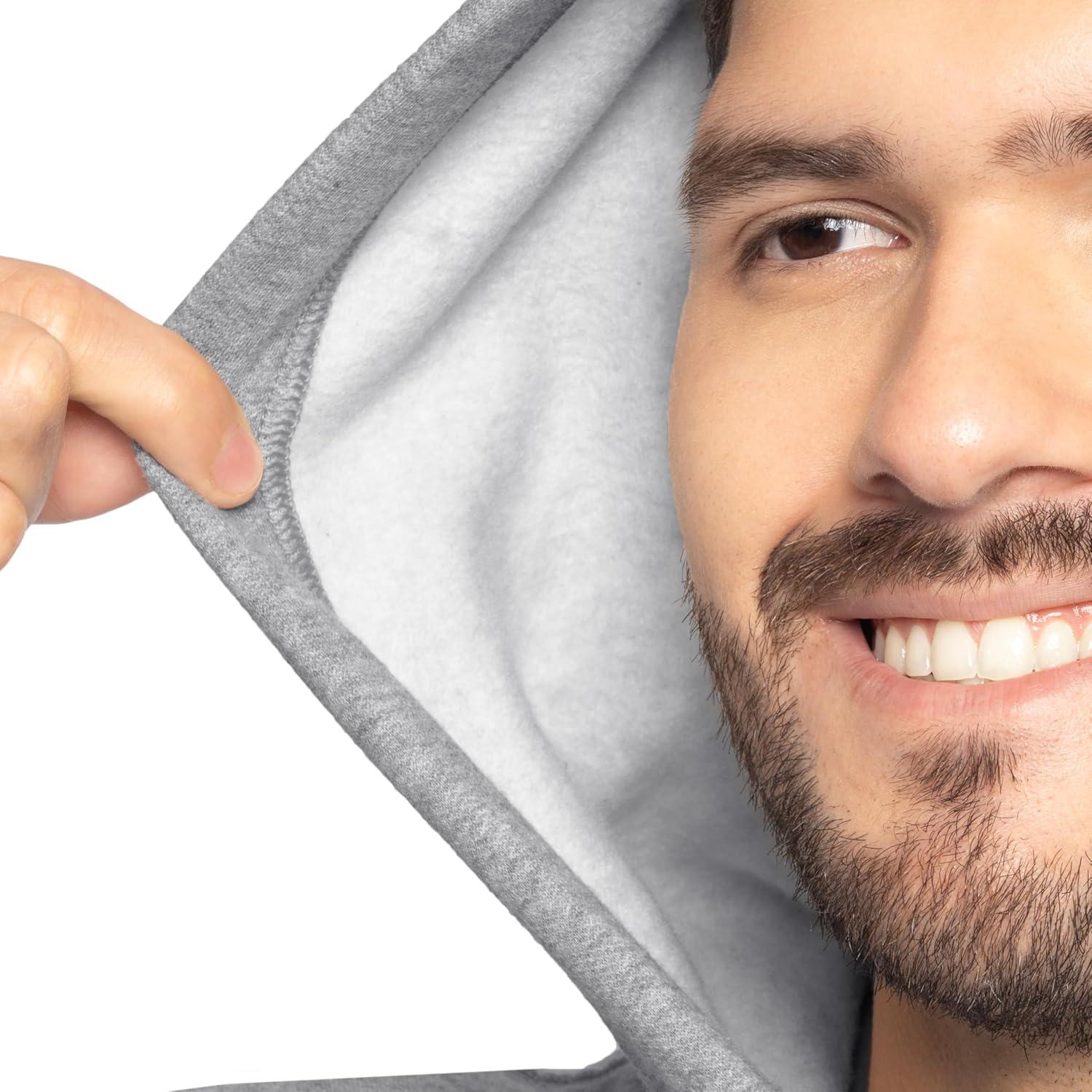 imageFruit of the Loom mens Eversoft Fleece Pullover Hooded Sweatshirt Moisture Wicking amp BreathableGrey Heather Pullover