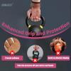 Frelaxy Lifting Wrist Straps Women and Men, Weight Lifting Grips with Cushion Wrist Loop, Double Layer Leather and Storage Pouch, Gym Workout Straps for Deadlift and Powerlifting(Pink/Leopard)
