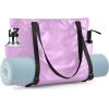 RunningBear Yoga Mat Bag for Women Adjustable Yoga Gym Bag with Pockets