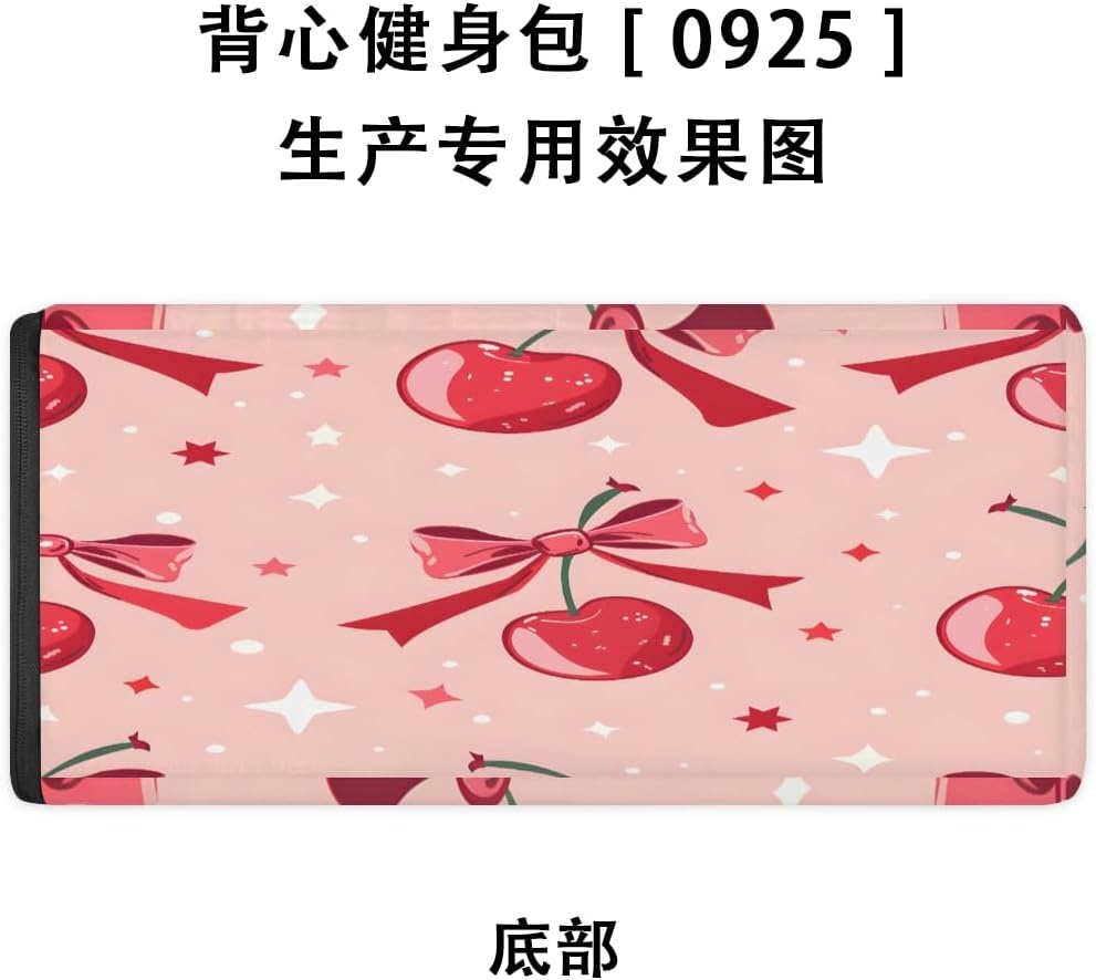 image:imageStars Cherries Yoga Gym Bag for Women Men with Shoe Compartment Yoga Mat Bag Large Duffel Bag Sport Tote for Travel Pilates Workout Beach Office
