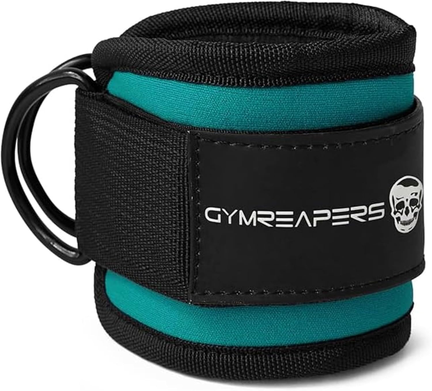 image:imageGymreapers Ankle Straps For Cable Machine Kickbacks Glute Workouts Lower Body Exercises Adjustable Leg Straps with Neoprene PaddingCyan