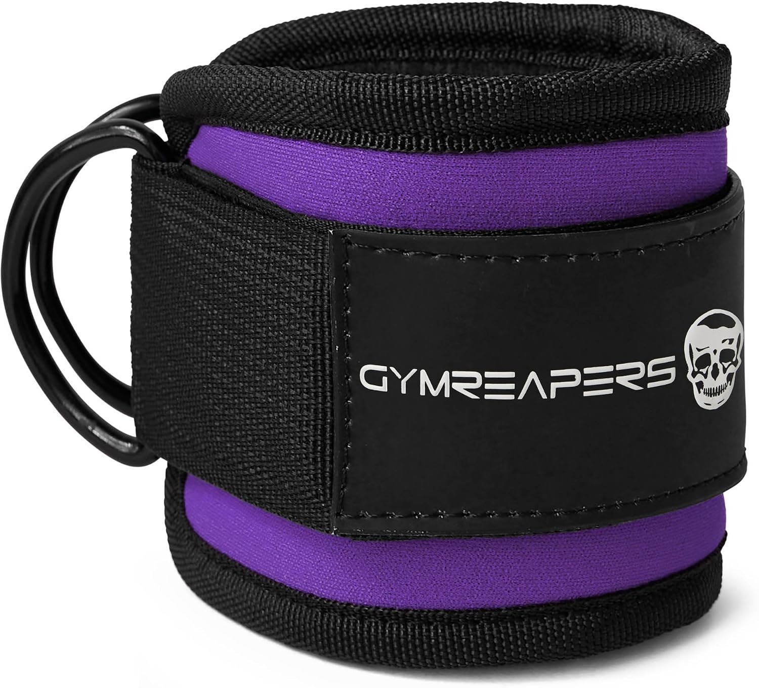 image:imageGymreapers Ankle Straps For Cable Machine Kickbacks Glute Workouts Lower Body Exercises Adjustable Leg Straps with Neoprene PaddingPurple