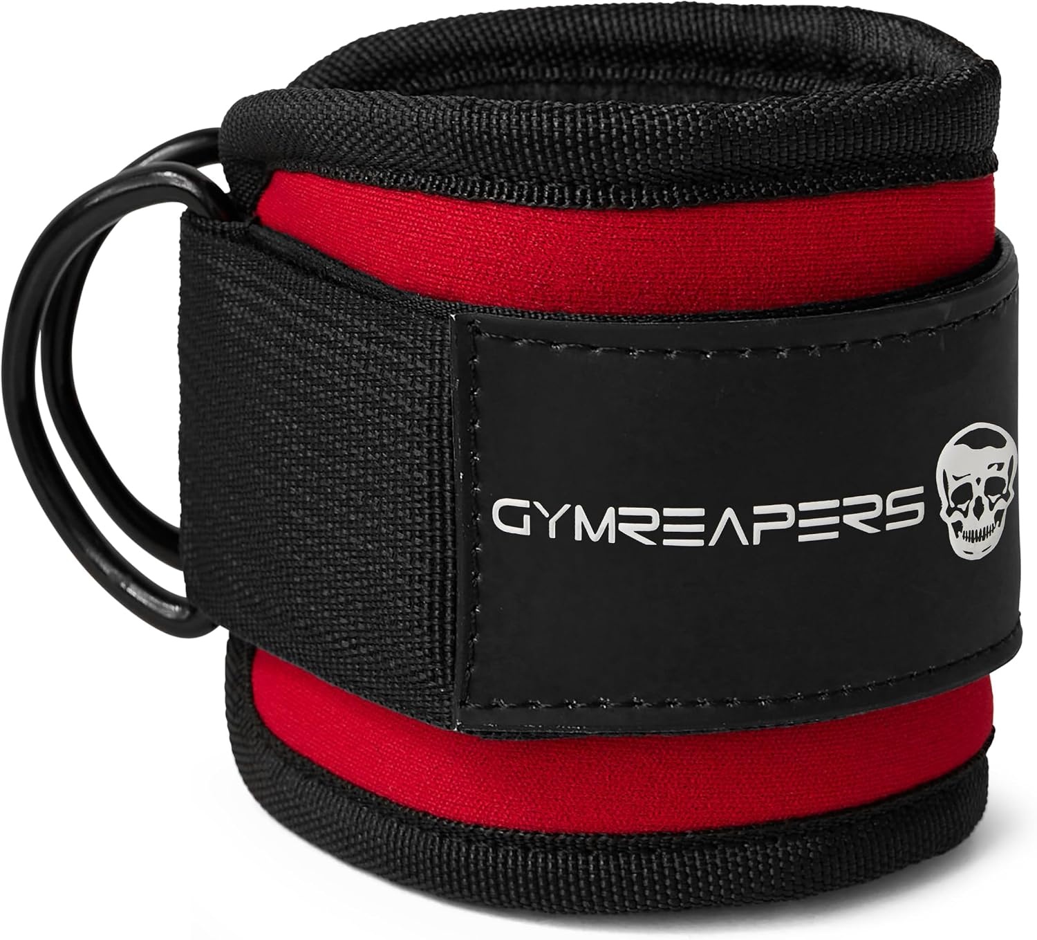 image:imageGymreapers Ankle Straps For Cable Machine Kickbacks Glute Workouts Lower Body Exercises Adjustable Leg Straps with Neoprene PaddingRed
