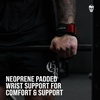Gymreapers Weight Lifting Grips (Pair) for Heavy Powerlifting, Deadlifts, Rows, Pull Ups, with Neoprene Padded Wrist Wraps Support and Strong Rubber Gloves or Straps for Bodybuilding(Red)