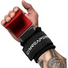 Gymreapers Weight Lifting Hooks (Pair), Heavy Duty Power Wrist Straps Hand Grip Support For Deadlifts, Pull Ups, Shrugs – Gym Gloves For Men and Women(Red)