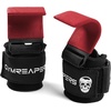 Gymreapers Weight Lifting Hooks (Pair), Heavy Duty Power Wrist Straps Hand Grip Support For Deadlifts, Pull Ups, Shrugs – Gym Gloves For Men and Women(Red)