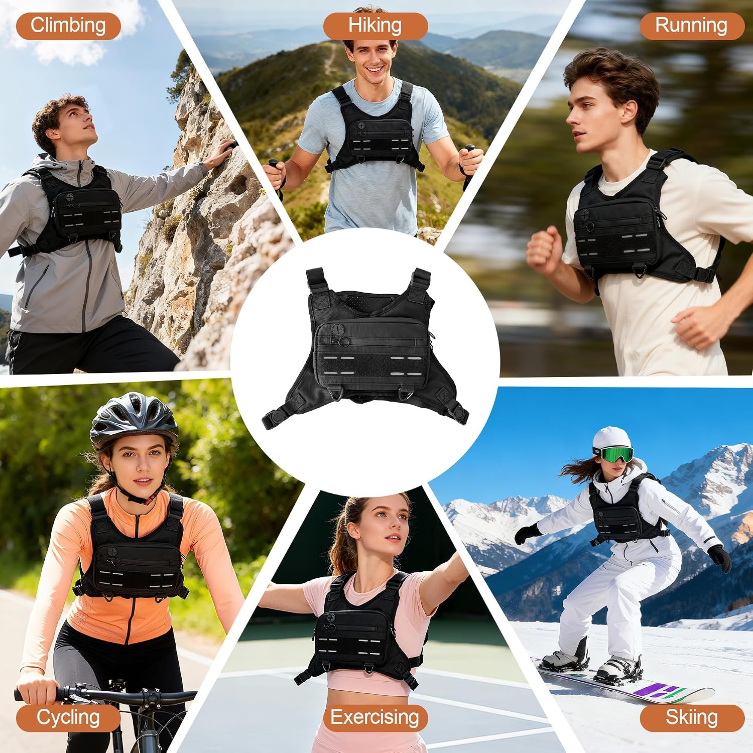 image:imageSports Chest Bag For MenChest Rig Running Vest