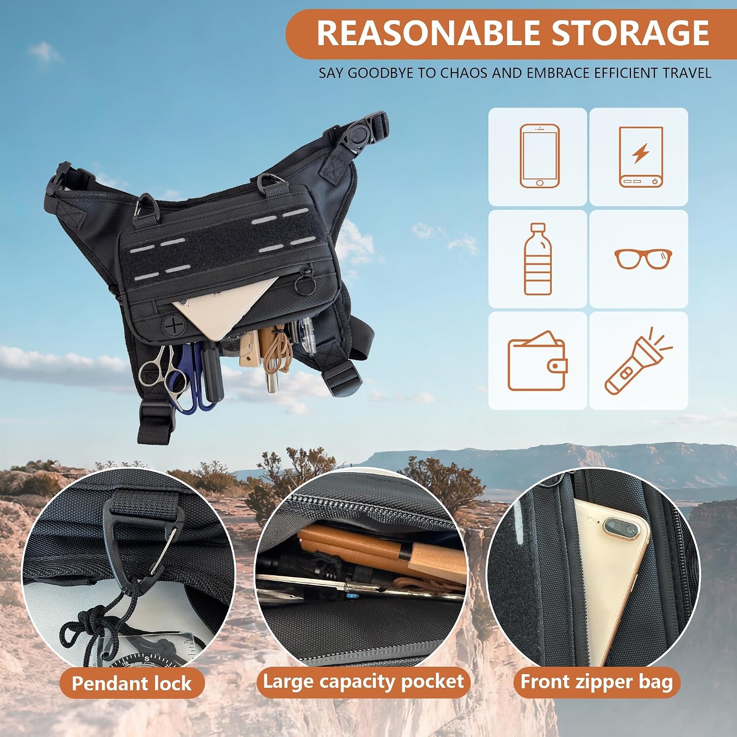 image:imageSports Chest Bag For MenChest Rig Running Vest