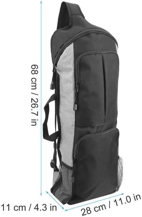 image:imageMultifunction Yoga Mat Bag Gym Backpack Large Capacity Luggage Pilates CaseE