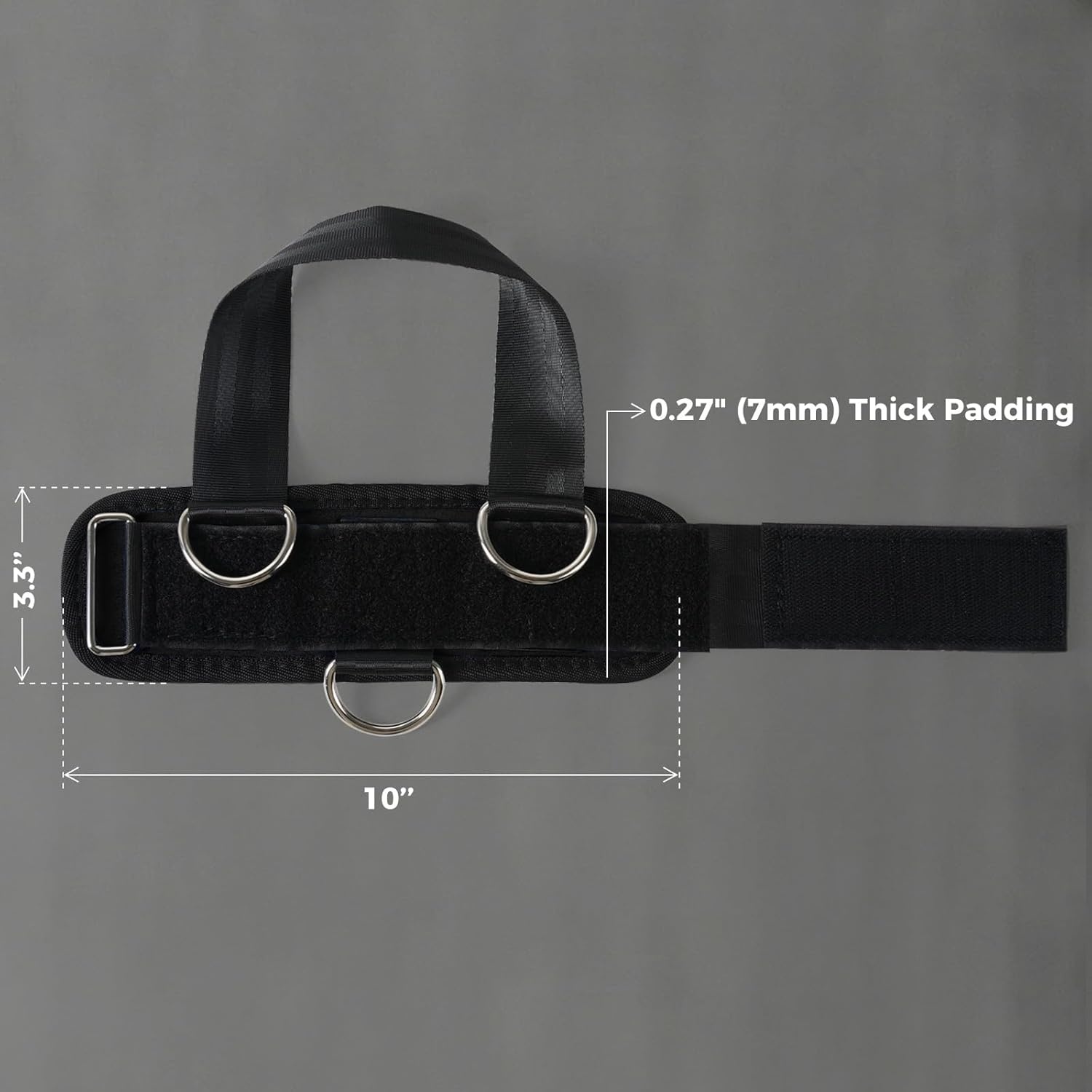 image:imageRitFit Kickback Ankle Straps Padded Ankle Strap for Cable MachineStrong Hook and LoopReinforced 3 DRing Adjustable Comfort fit Neoprene Premium Ankle Cuffs to Enhance Abs Glute amp Leg WorkoutsBlack