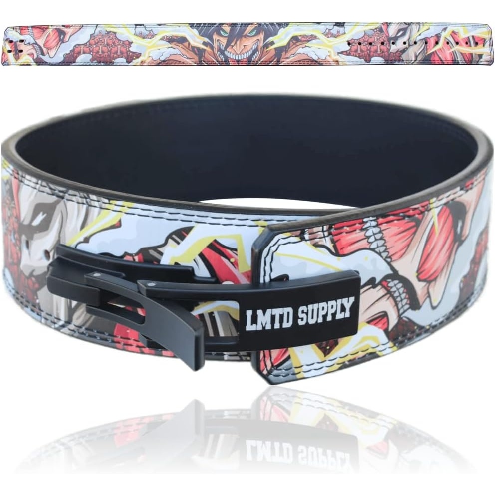 image:imageAnime Lever Belt Weight Lifting Belt Heavy Duty Powerlifting Weightlifting Gym Belt for Deadlifts Squats Back SupportYellow Titann