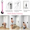 10PCS Pedal Resistance Band with Handle, 30/40/50LBS, Door Anchor Kit(PINK)