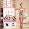 10PCS Pedal Resistance Band with Handle, 30/40/50LBS, Door Anchor Kit(PINK)