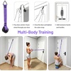 10PCS Pedal Resistance Band with Handle, 30/40/50LBS, Door Anchor Kit(PURPLE)