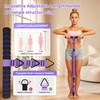 10PCS Pedal Resistance Band with Handle, 30/40/50LBS, Door Anchor Kit(PURPLE)